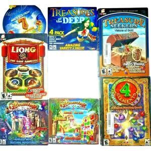 Lot of Jewel Gem Match Quest Collection Mahongg Computer PC Games CD-ROM Windows